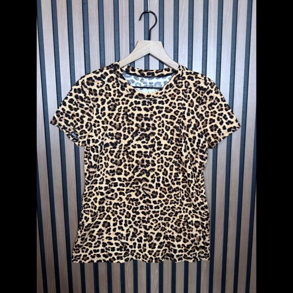 INC International Concepts Tops - New International Concepts Top Small Womens Leopard Art T Shirt Casual
